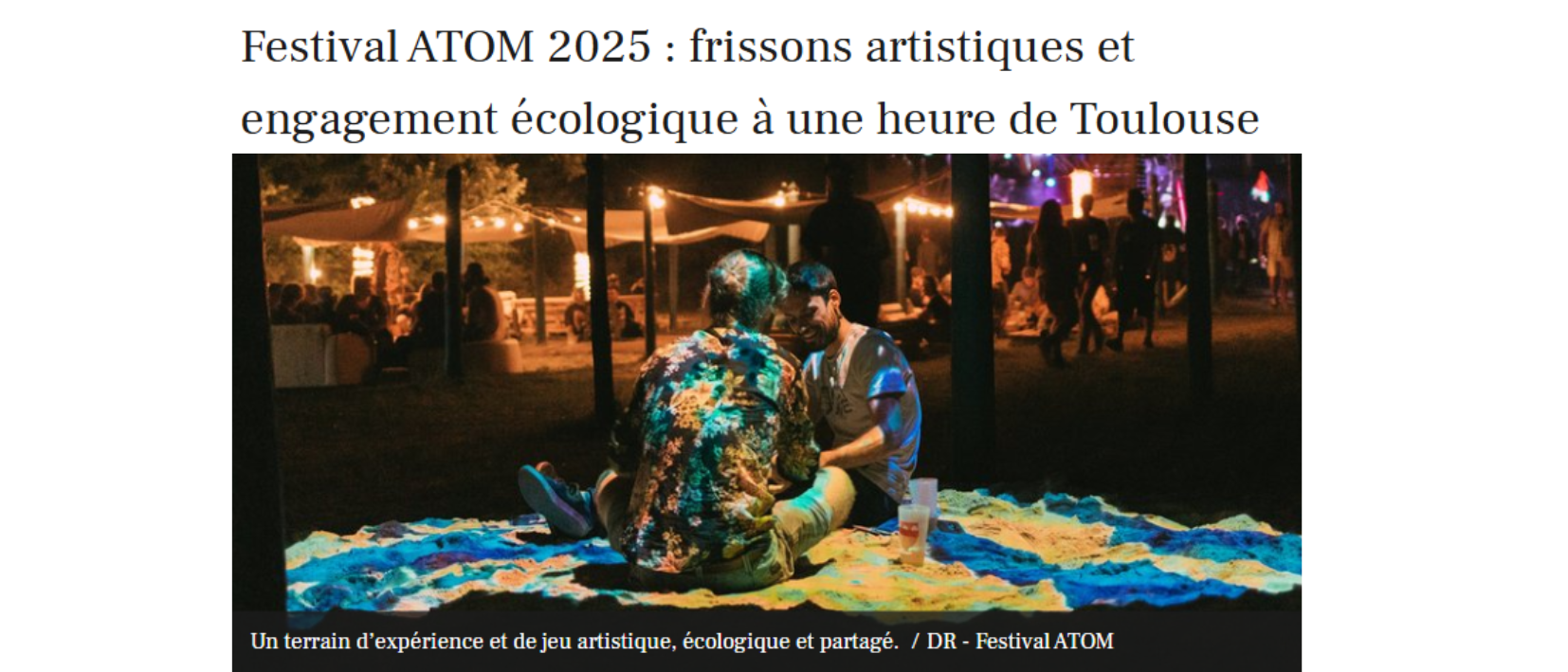 Titre de l'artiste avec photo : Un terrain d’expérience et de jeu artistique, écologique et partagé.